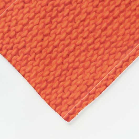 Gebreid wolpatroon fleece deken (Hoek)