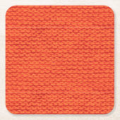 Gebreid wolpatroon kartonnen onderzetters (Voorkant)