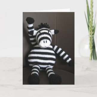 Gebreid zebra kaart