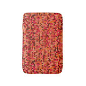 Gebreide abstracte Scandinavische motief in rode t Badmat (Voorkant Verticaal)