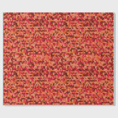 Gebreide abstracte Scandinavische motief in rode t Cadeaupapier (Vlak)