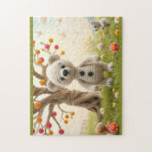 gebreide beren legpuzzel (Verticaal)