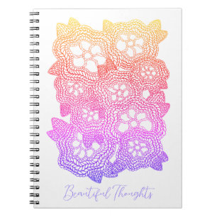 GEBREIDE BLOEMEN 6.5x8.75 Notitieboek + Tekst