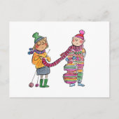 gebreide cello briefkaart (Voorkant)