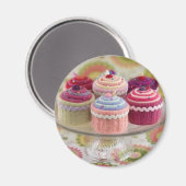 Gebreide cupcakes magneet (Voorkant / Achterkant)