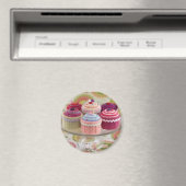 Gebreide cupcakes magneet (Insitu (Vaatwasser))