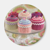 Gebreide cupcakes magneet (Voorkant)