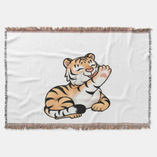 Gebreide Dekentje Kleine Kawaii Tijger