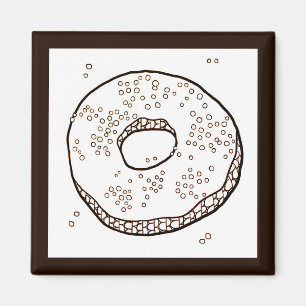 GEBREIDE DONUT Vierkante magneet