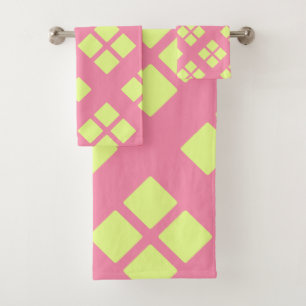 Gebreide Flamingo Roze Bad Handdoek