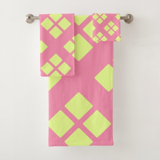 Gebreide Flamingo Roze  Bad Handdoek (Insitu)