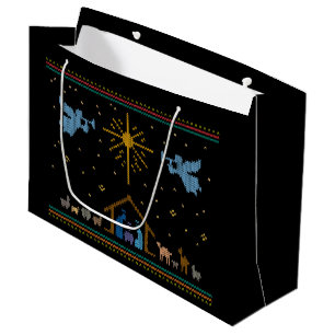 Gebreide Geboorte Lelijke Kersttrui Christelijk Groot Cadeauzakje