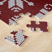 Gebreide geschenken: winterpatroon. legpuzzel (Zijkant)