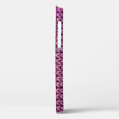Gebreide harmonie: Paarse streep textuur Case-Mate iPhone Case (Achterkant / Links)