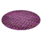 Gebreide harmonie: Paarse streep textuur Snijplank (Hoek)