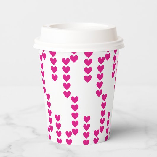 Gebreide harten. papieren bekers (Achterkant)