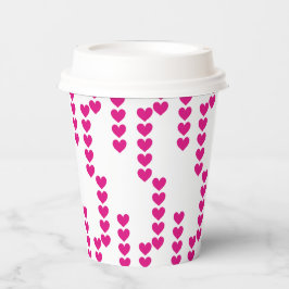 Gebreide harten. papieren bekers