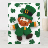 Gebreide kabouter St.Patricksdag 2024 Kaart (Achterkant)