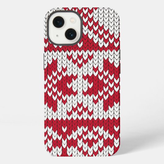Gebreide Kerst iPhone Hoesje (Achterkant)