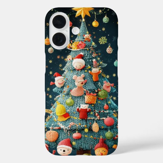 Gebreide Kerstboom Festieve Sieraden Schattig Case-Mate iPhone Case (Achterkant)