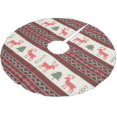 Gebreide kerstboomstructuur voor rendieren | FEEST Kerstboom Rok (Gekanteld)