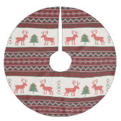 Gebreide kerstboomstructuur voor rendieren | FEEST Kerstboom Rok (Voorkant)