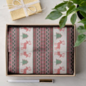 Gebreide kerstboomstructuur voor rendieren | FEEST Tissuepapier (Geschenk)