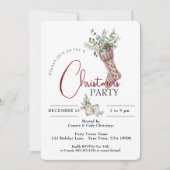 GEBREIDE KERSTKOUS MET GROENE PARTIJ KAART (Voorkant)