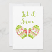 Gebreide Kerstmutsen Feestdagenkaart (Voorkant)