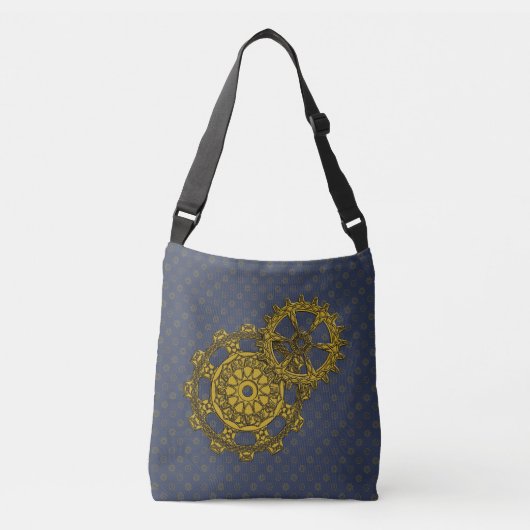 Gebreide Klokwerk All-Over-Print Tas (Voorkant)