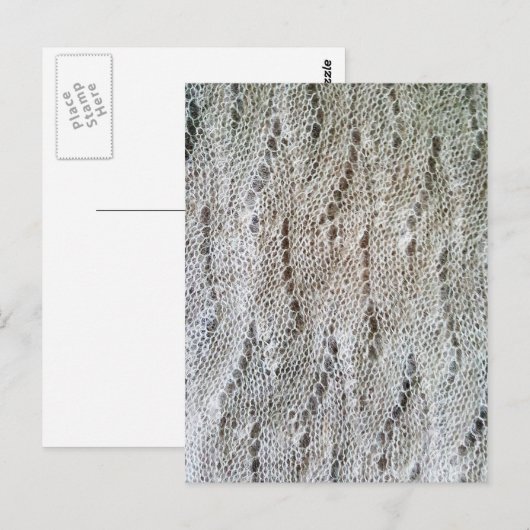 Gebreide lactatie briefkaart (Voorkant / Achterkant)