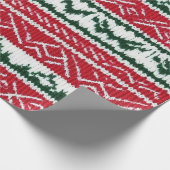 gebreide lelijke trui kerst cadeaupapier (Hoek)