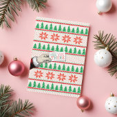 Gebreide lelijke trui kerstfeest uitnodiging