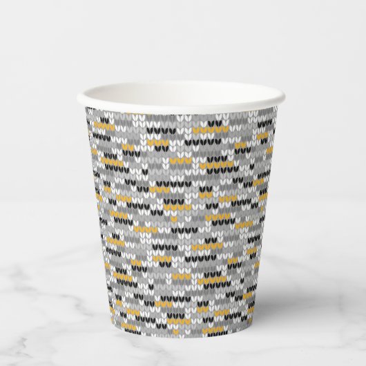 Gebreide melange. papieren bekers (Voorkant)