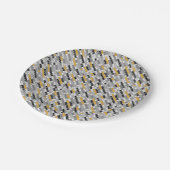 Gebreide melange. papieren bordje (Gekanteld)