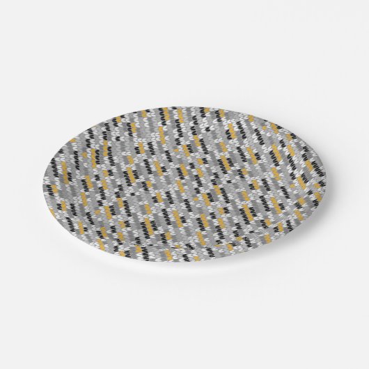 Gebreide melange. papieren bordje (Gekanteld)