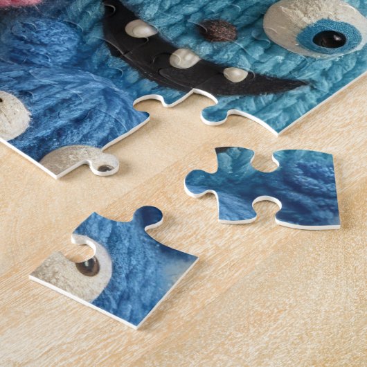 Gebreide monsters legpuzzel (Zijkant)
