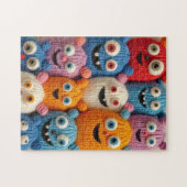 Gebreide monsters legpuzzel (Horizontaal)