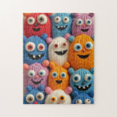 Gebreide monsters legpuzzel (Verticaal)