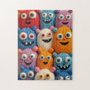 Gebreide monsters legpuzzel