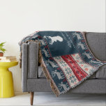 Gebreide Patroon Kerstmis Gepersonaliseerd Deken<br><div class="desc">Met een mooie kerstfilm die een deken bekijkt,  kunt u eenvoudig aanpassen door op de knop 'Personaliseren' te klikken,  met een vakantiepatroon,  een hertensilhouet en een script Perfect voor uw luie nachten tijdens de feestdagen. Maakt een geweldig cadeau voor het huishouden</div>