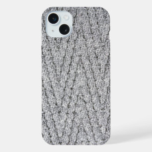 gebreide patroon textuur iPhone 15 plus case