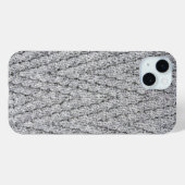 gebreide patroontextuur Case-Mate iPhone case (Achterkant (horizontaal))