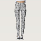 gebreide patroontextuur leggings (Voorkant)