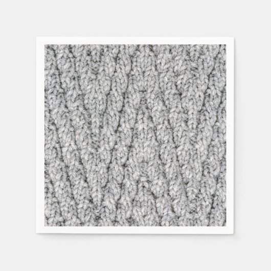 gebreide patroontextuur servet (Voorkant)