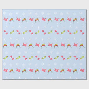 Gebreide Petten en Mittens Cadeaupapier