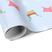 Gebreide Petten en Mittens Cadeaupapier (Rol Hoek)