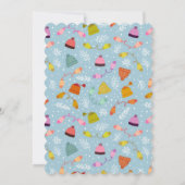 Gebreide Petten en Mittens Winter Set Kaart (Achterkant)