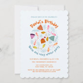 Gebreide Petten en Mittens Winter Set Kaart (Voorkant)