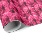 Gebreide roze achtergrond. Garens. Verticaal kn Cadeaupapier (Rol Hoek)